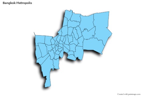 Sample Maps for Bangkok Metropolis (blue,shadowy)