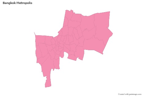 Sample Maps for Bangkok Metropolis (pink,outline)