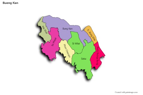 Mapas de muestra para Bueng Kan (coloreado,sombrío)