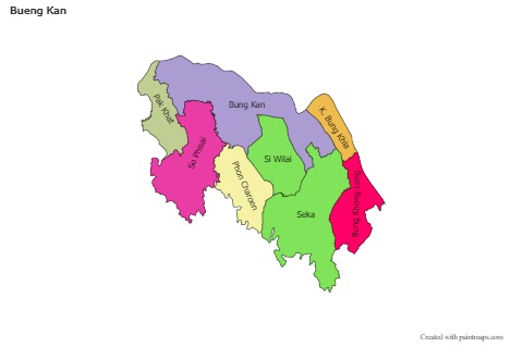 Mapas de muestra para Bueng Kan (blanco-negro,sombrío)
