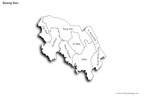Mapas de muestra para Bueng Kan (blanco-negro)