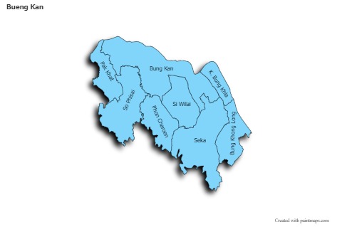 Mapas de muestra para Bueng Kan (azul)
