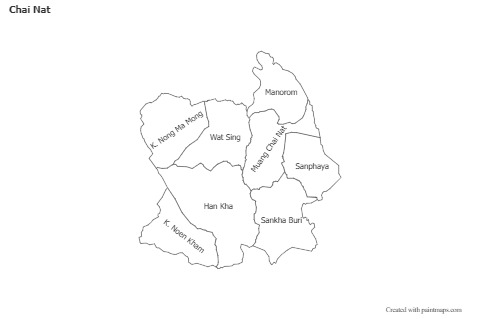 Sample Maps for Chai Nat (black-white)