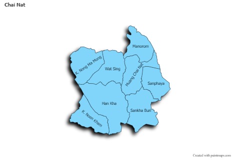 Sample Maps for Chai Nat (blue,shadowy)