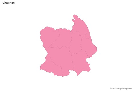 Sample Maps for Chai Nat (pink,outline)