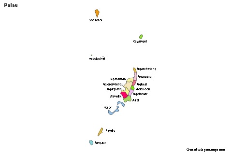 Sample Maps for Palau (colored)