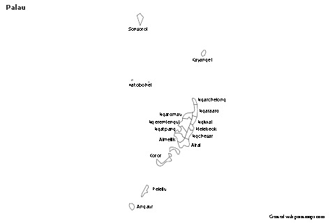 Sample Maps for Palau (black-white)