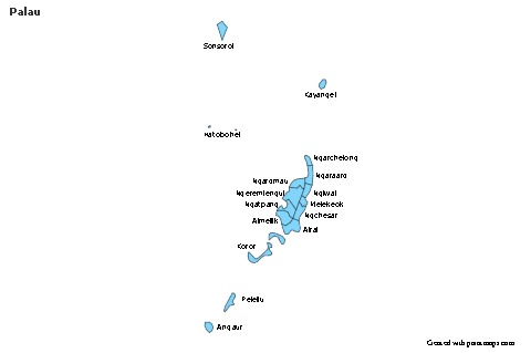Sample Maps for Palau (blue)