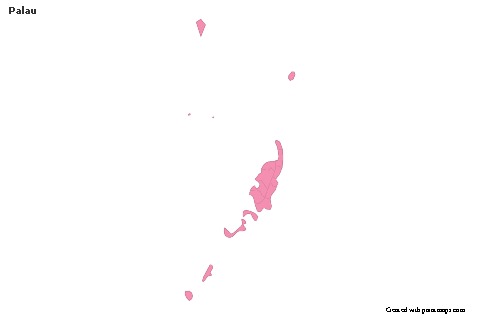 Sample Maps for Palau (pink,outline)