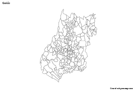 Goiás için Örnek Haritalar (siyah-beyaz)