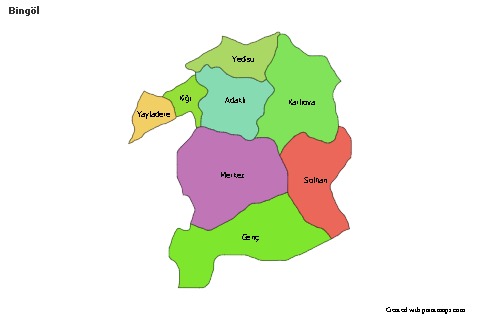 Sample Maps for Bingöl (colored)