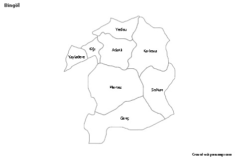 Sample Maps for Bingöl (black-white)