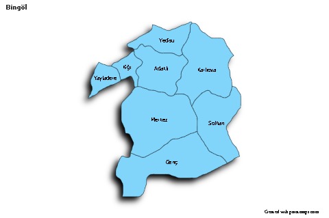 Sample Maps for Bingöl (blue,shadowy)