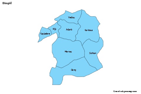 Sample Maps for Bingöl (blue)
