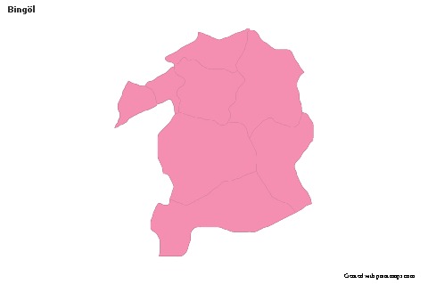 Sample Maps for Bingöl (pink,outline)