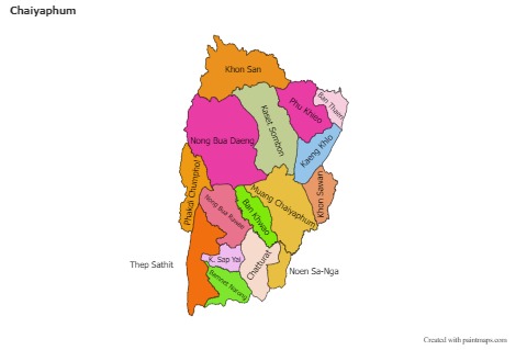 Sample Maps for Chaiyaphum (colored)