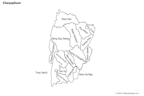 Sample Maps for Chaiyaphum (black-white)