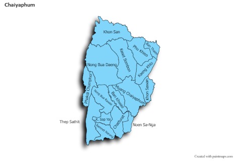 Sample Maps for Chaiyaphum (blue,shadowy)