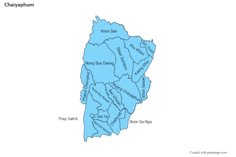 Sample Maps for Chaiyaphum (blue)