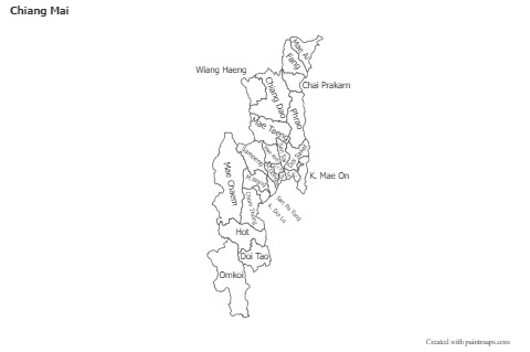 Sample Maps for Chiang Mai (black-white)