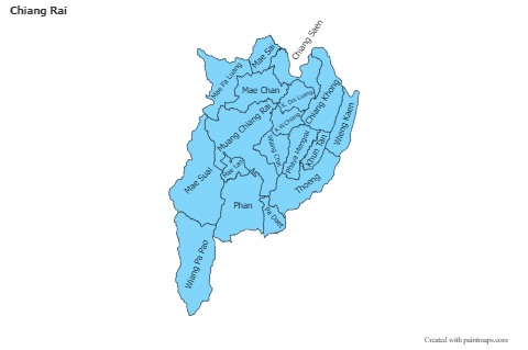Mapas de muestra para Chiang Rai (azul)