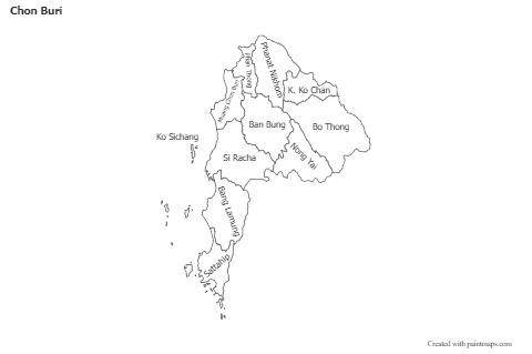 Sample Maps for Chon Buri (black-white)