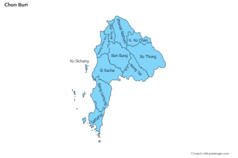 Sample Maps for Chon Buri (blue)
