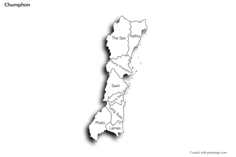 Sample Maps for Chumphon (black-white,shadowy)