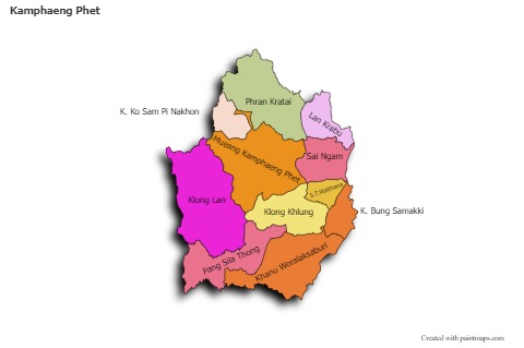 Sample Maps for Kamphaeng Phet (colored,shadowy)