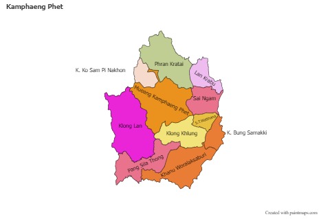 Sample Maps for Kamphaeng Phet (colored)