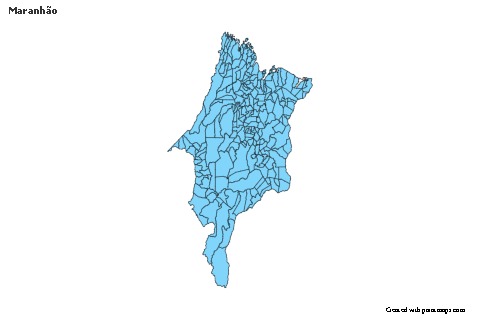 Maranhão için Örnek Haritalar (mavi)