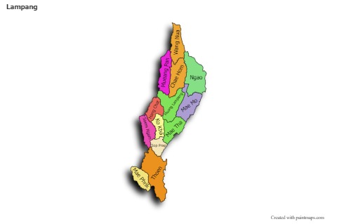 Sample Maps for Lampang (colored,shadowy)