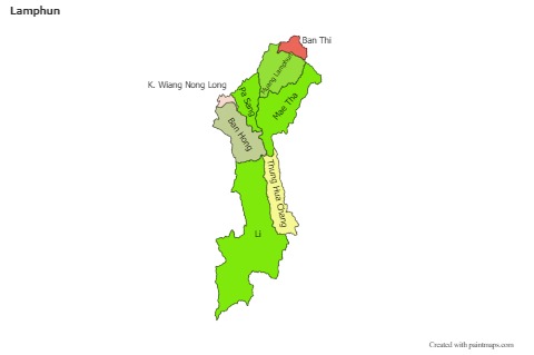 Sample Maps for Lamphun (colored)