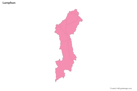 Sample Maps for Lamphun (pink,outline)