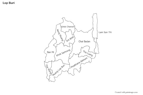 Sample Maps for Lop Buri (black-white)