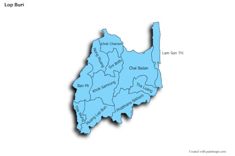 Sample Maps for Lop Buri (blue,shadowy)