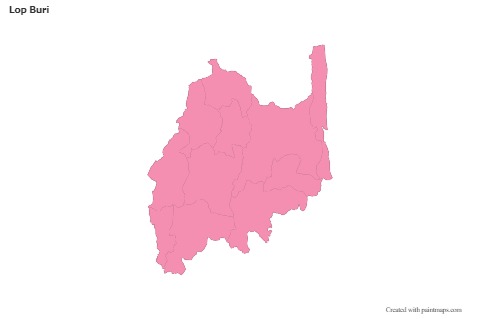 Sample Maps for Lop Buri (pink,outline)
