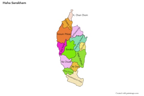 Sample Maps for Maha Sarakham (colored)