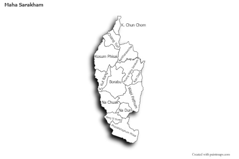 Sample Maps for Maha Sarakham (black-white,shadowy)
