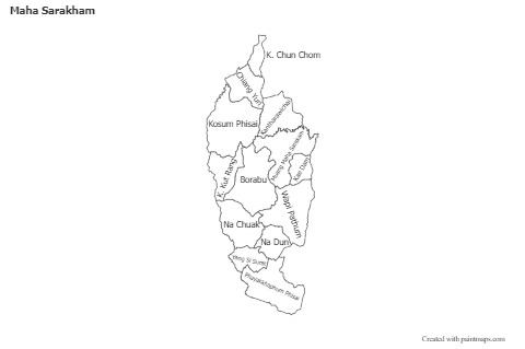Sample Maps for Maha Sarakham (black-white)