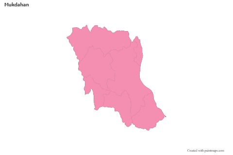 Mukdahan için Örnek Haritalar (pembe,anahat)