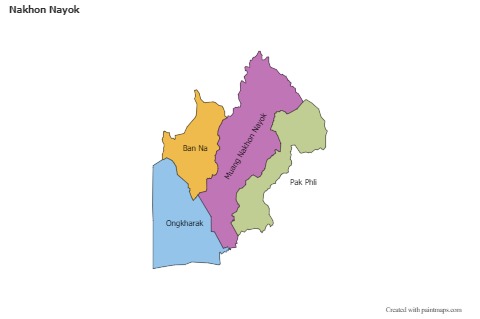 Sample Maps for Nakhon Nayok (colored)
