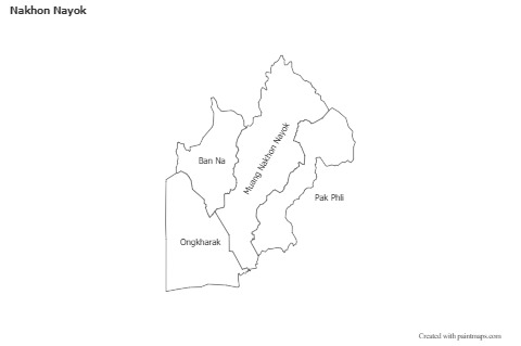 Sample Maps for Nakhon Nayok (black-white)