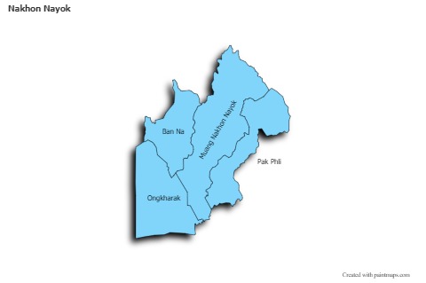 Sample Maps for Nakhon Nayok (blue,shadowy)