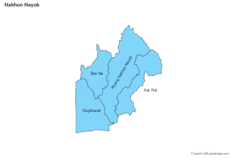 Sample Maps for Nakhon Nayok (blue)