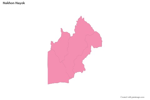 Sample Maps for Nakhon Nayok (pink,outline)