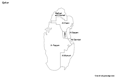 Sample Maps for Qatar (black-white)