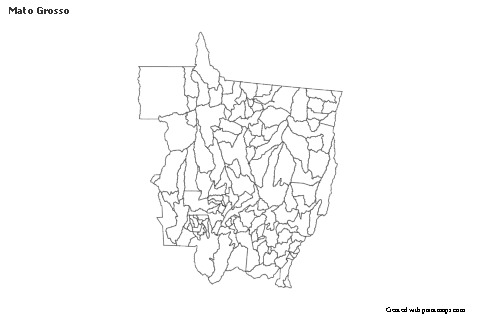 Mato Grosso için Örnek Haritalar (siyah-beyaz)