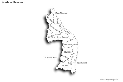 Sample Maps for Nakhon Phanom (black-white,shadowy)