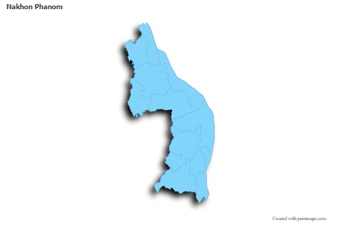Sample Maps for Nakhon Phanom (blue,outline,shadowy)
